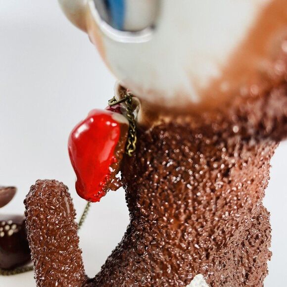 Arnart Sugar Salt Glazed Chain Deer Family Figurines Japan VTG MCM Christmas - Picture 9 of 12